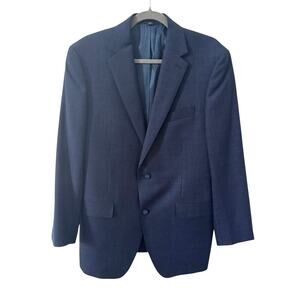 Paul Betenly Men's Sandro 100% Wool Filarte Blazer Jacket Coat Navy Blue Sz 40R